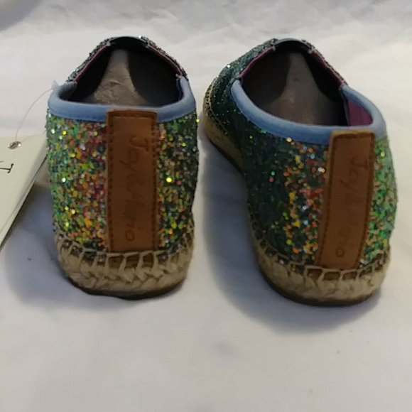 Glitter Slip On Espadrille Shoes - Picture 5 of 10